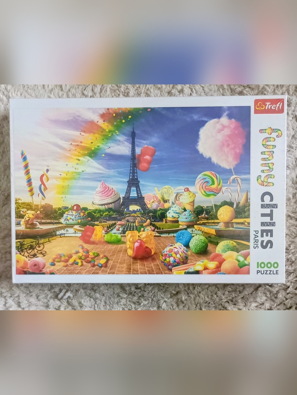 Funny Cities Paris Puzzle - Multicolor Candyland Scene (1000 pcs)